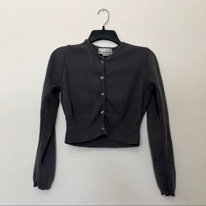 VINTAGE Grey Button Up Cardigan